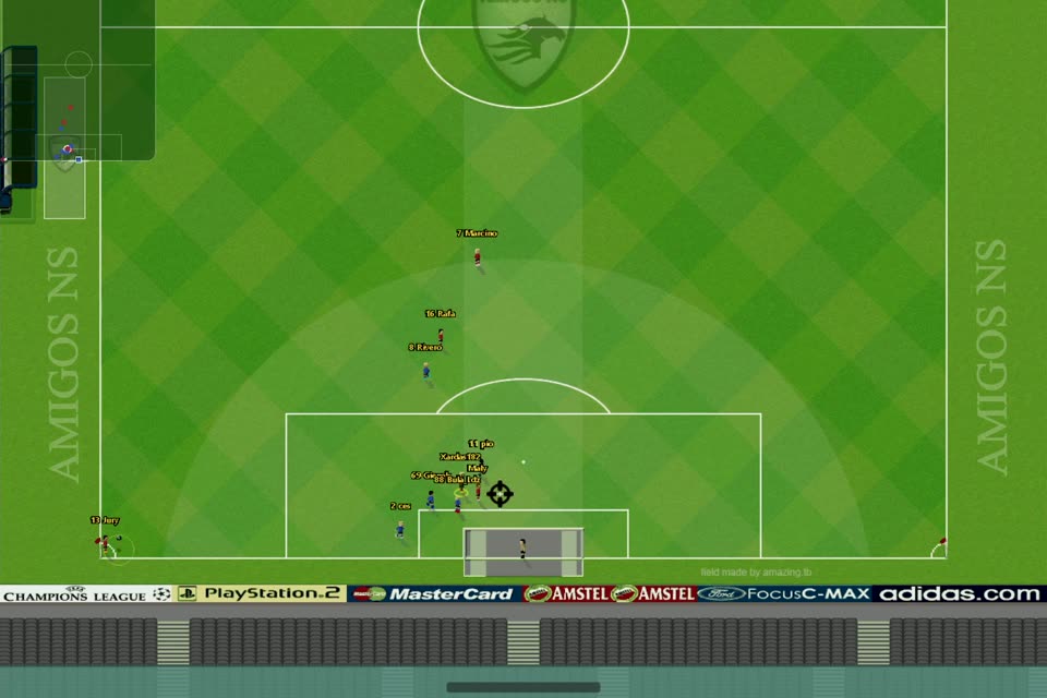 5v5 match in WebSoccer, online football in the browser